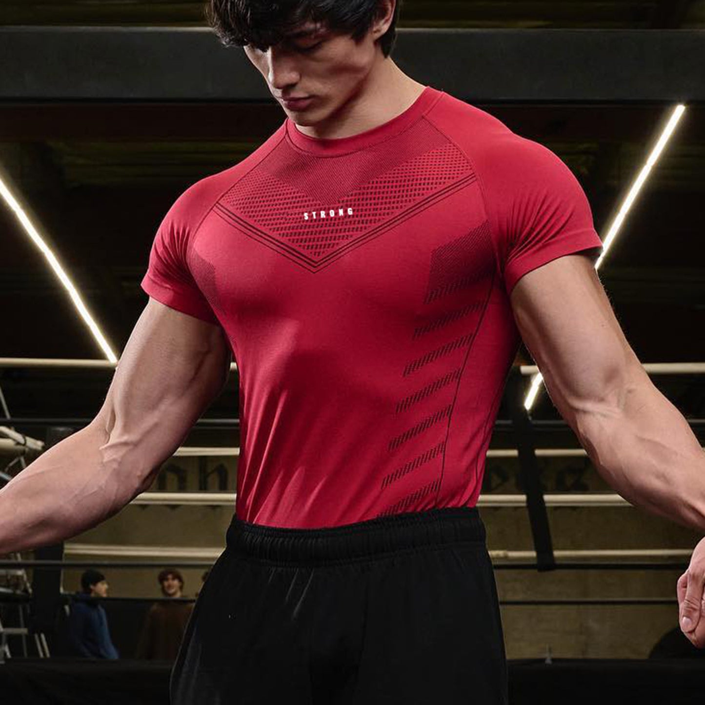 Men's Absorbent Sweat Running Short-sleeve Shirt