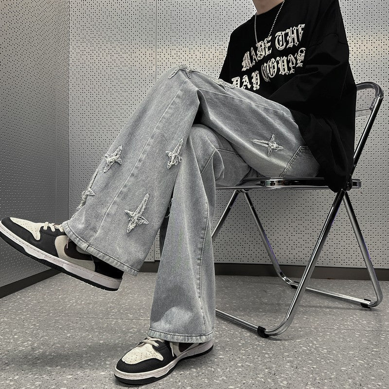 Men's Fashion Casual Loose Slightly Flared Wide Leg Pants