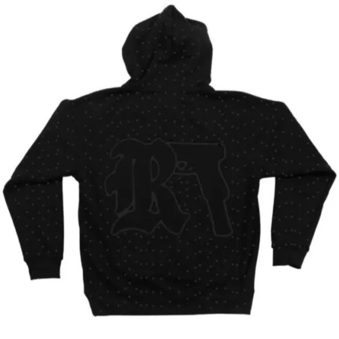Men's Clothing Print Dark Rhinestone Black Series Youth