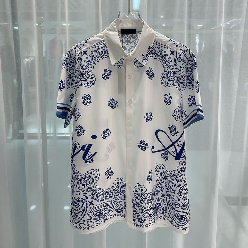 Men's Fashion Casual Beach Shirt Shorts Suit