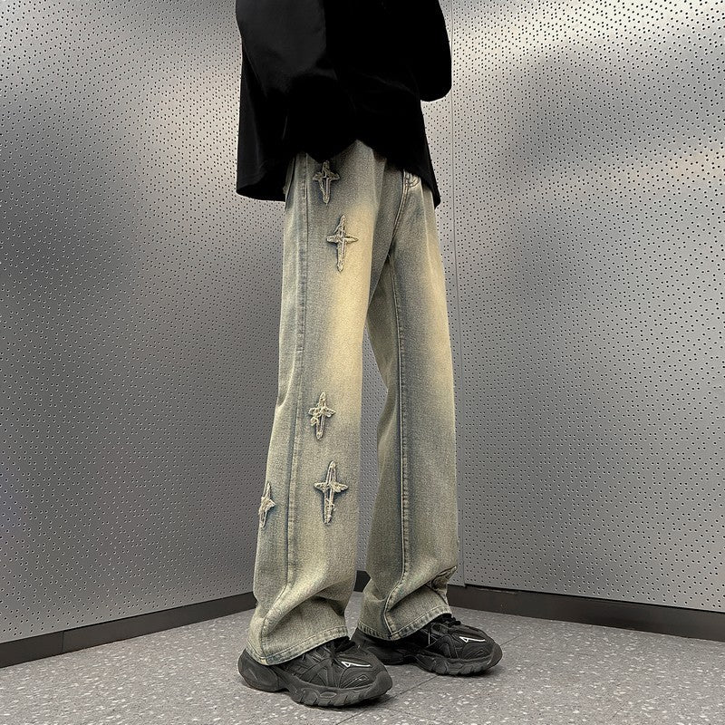 Men's Fashion Casual Loose Slightly Flared Wide Leg Pants