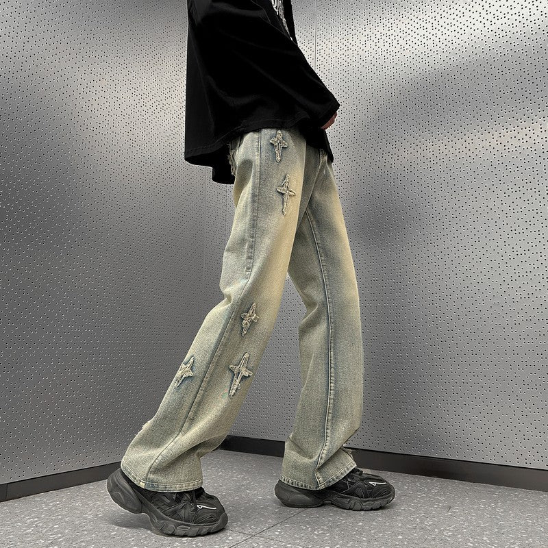 Men's Fashion Casual Loose Slightly Flared Wide Leg Pants