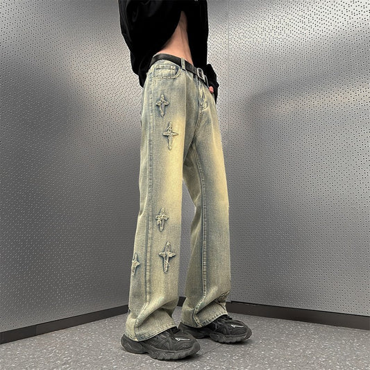 Men's Fashion Casual Loose Slightly Flared Wide Leg Pants