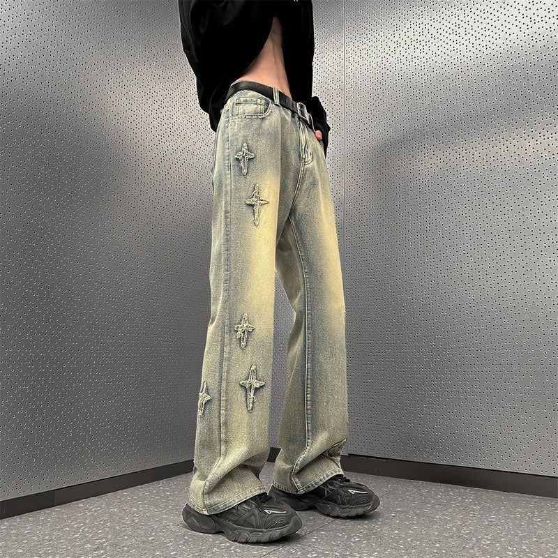Men's Fashion Casual Loose Slightly Flared Wide Leg Pants
