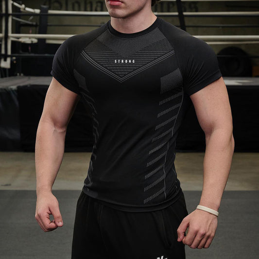 Men's Absorbent Sweat Running Short-sleeve Shirt