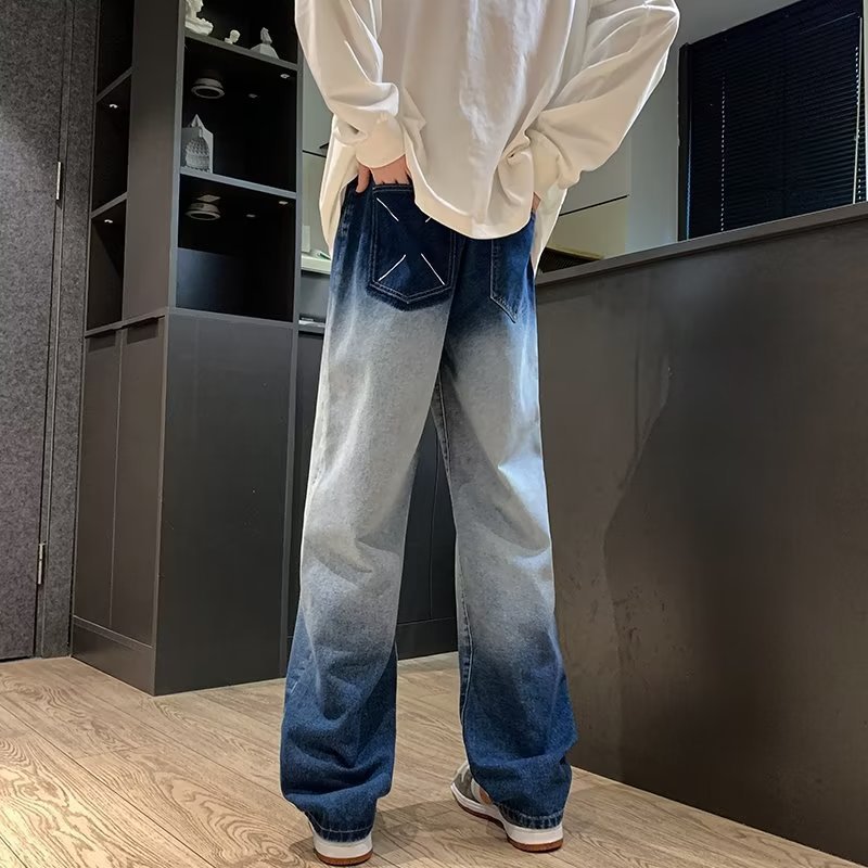 Men's Fashion Casual Loose Slightly Flared Wide Leg Pants