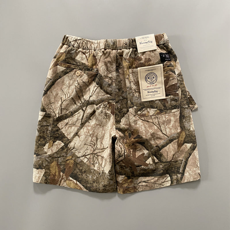 Heavy Dead Wood Branch Camouflage Shorts Men's Maple Leaf Shorts