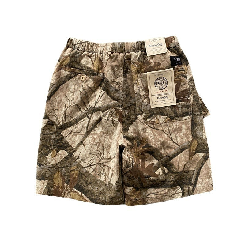 Heavy Dead Wood Branch Camouflage Shorts Men's Maple Leaf Shorts