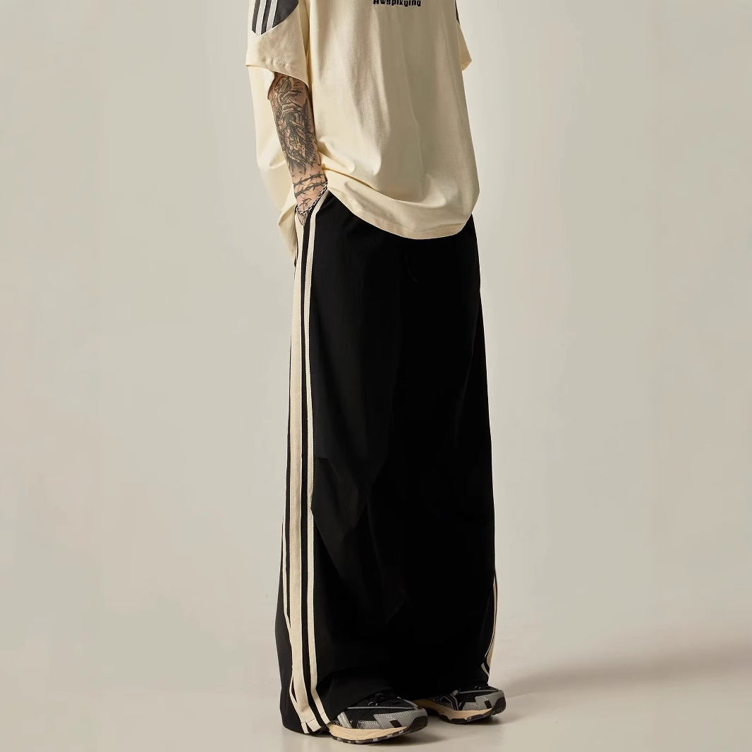 Summer New Wide Leg Climbing Pants Men