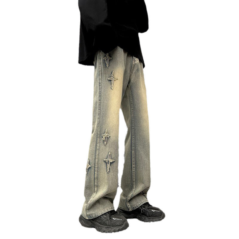 Men's Fashion Casual Loose Slightly Flared Wide Leg Pants